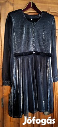 Ezüst színű alkalmi, elegáns, egyedi különleges szabású tunika/felső