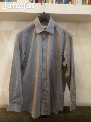 Ezüst szürke, enyhén fényes C&A férfi ing 41/42 L