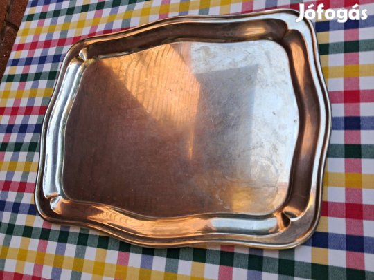 Ezüstözött Berndorf alpacca tálca