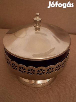 Ezüstözött bonbon tartó