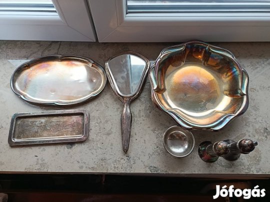 Ezüstözött dekor tárgyak 