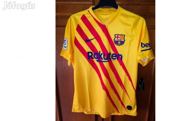 FC Barcelona eredeti Nike 2020-21 Kupa sárga mez (L)