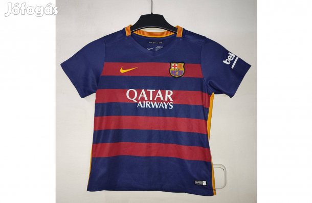 FC Barcelona eredeti Nike gránátvörös kék 2015 gyerek mez (116-122)