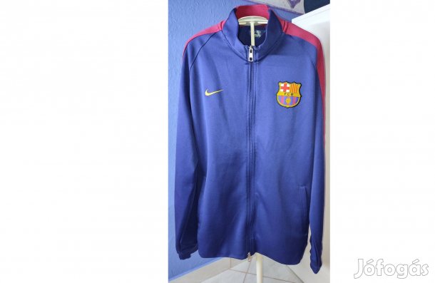 FC Barcelona eredeti kék Nike cipzáras pulóver (L)