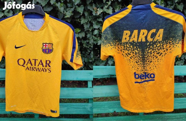 FC Barcelona eredeti sárga Nike edzőmez (S)