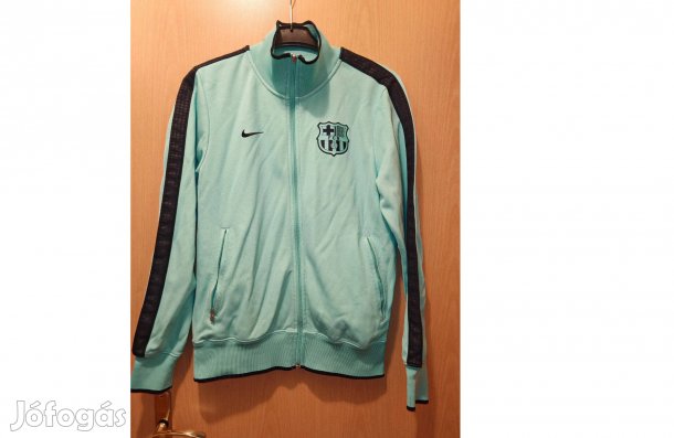 FC Barcelona eredeti világoszöld Nike cipzáras felső (S-es)