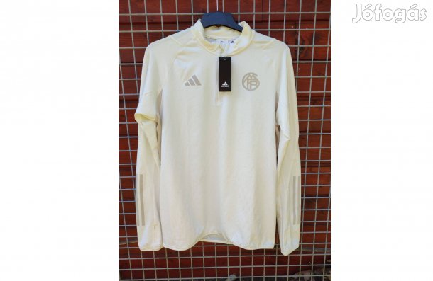 FC Bayern München eredeti adidas fehér cipzáras nyakú felső (M)
