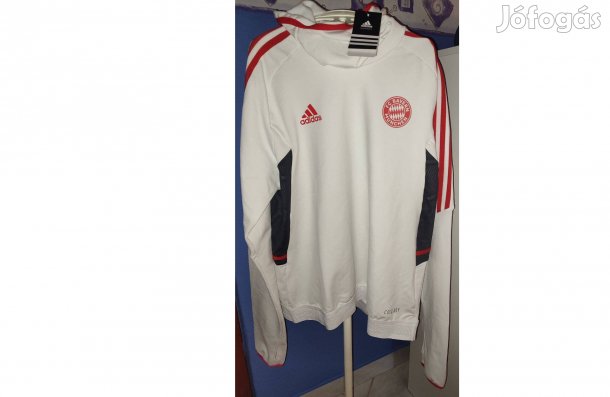 FC Bayern München eredeti adidas fehér magas nyakú felső (M)