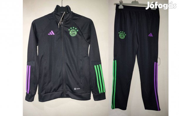 FC Bayern München eredeti adidas fekete gyerek szabadidő szett (152)