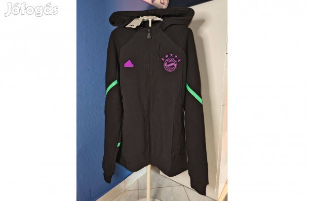FC Bayern München eredeti adidas fekete lila kapucnis felső (M-es)