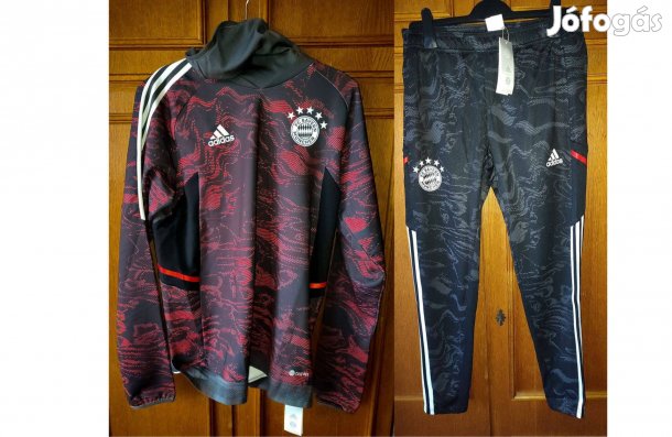 FC Bayern München eredeti adidas fekete magasnyakú szabadidő szett (M)