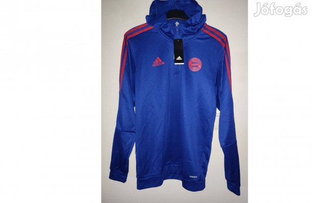 FC Bayern München eredeti adidas kék kapucnis pulóver (M)