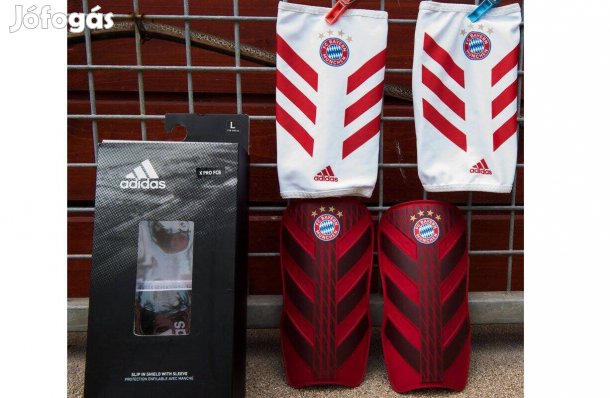 FC Bayern München eredeti adidas piros díszdobozos sípcsontvédő
