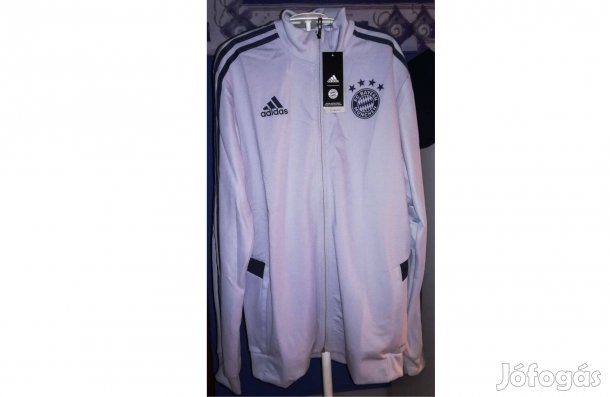 FC Bayern München eredeti adidas világosszürke cipzáras felső