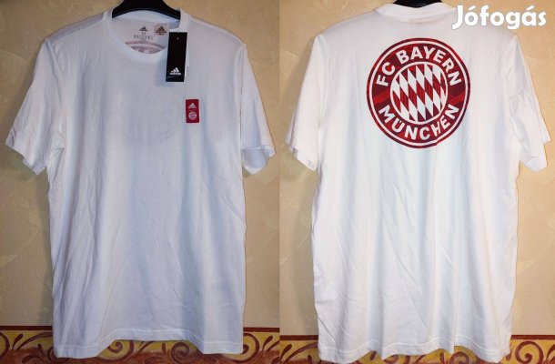 FC Bayern München eredeti fehér adidas póló (M)