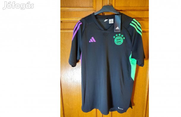 FC Bayern München eredeti fekete lila zöld adidas edzőmez (M)