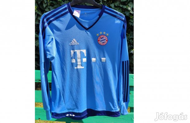 FC Bayern München eredeti kék adidas 2015-ös gyerek kapusmez (176)