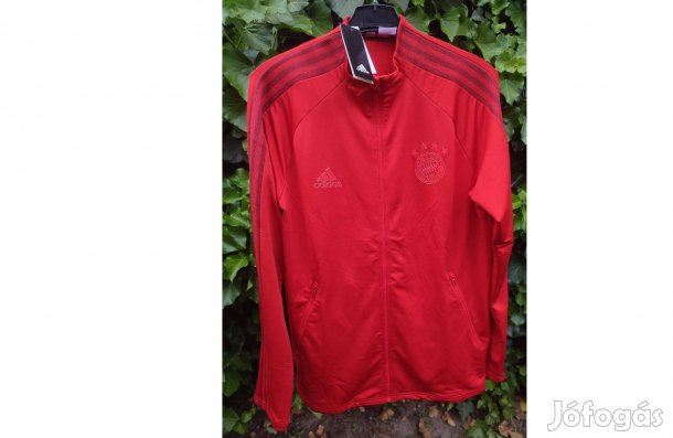 FC Bayern München eredeti piros adidas cipzáras felső (M)