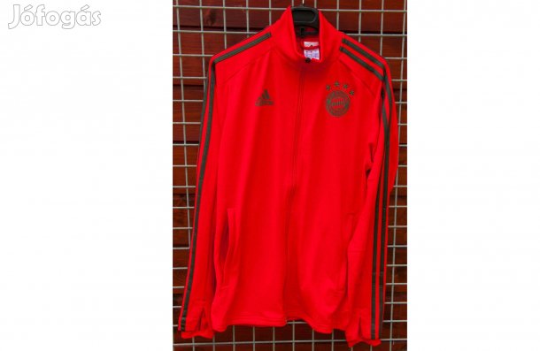 FC Bayern München eredeti piros adidas cipzáras felső (XS)