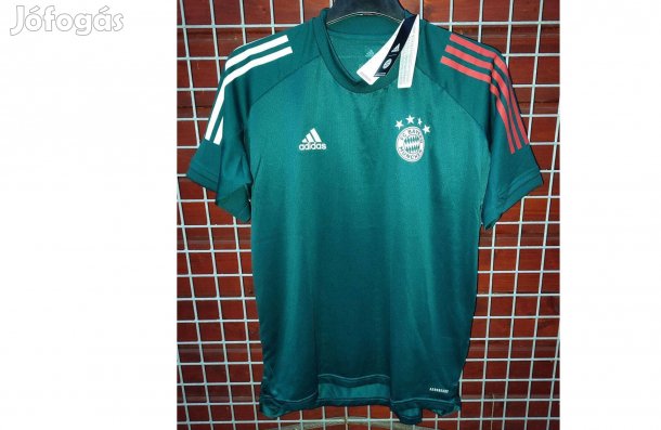FC Bayern München eredeti sötétzöld adidas edzőmez (M,L)