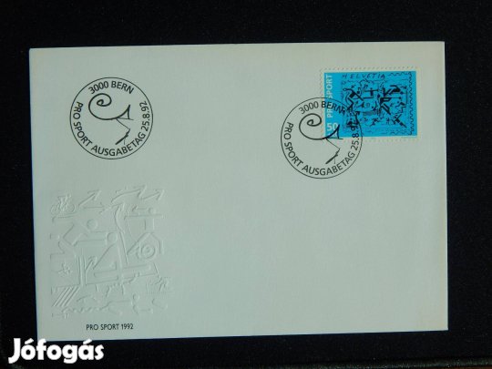 FDC 1992. Svájc - Sporthilfe