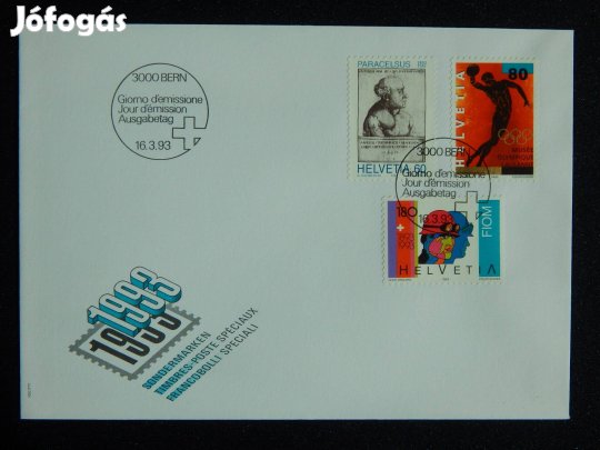 FDC Svájc 1993. Az év kiemelet eseményei
