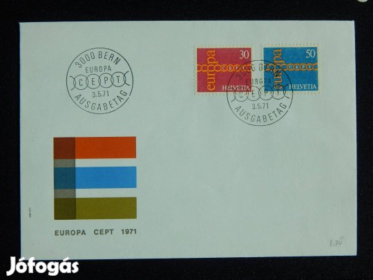 FDC Svájc - 1971. Europa