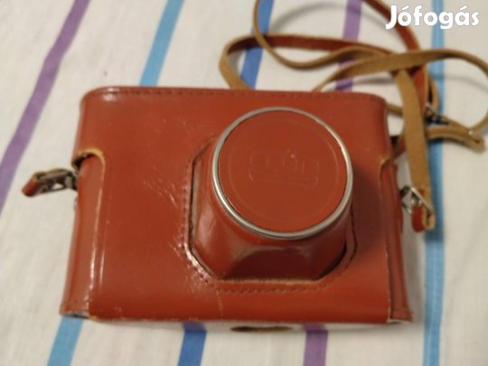 FED 5 távmérős fényképezőgép bőr tokkal és vakuval