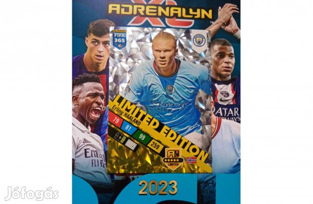 FIFA 365 2023 Adrenalyn Haaland XXL Limited focis kártya