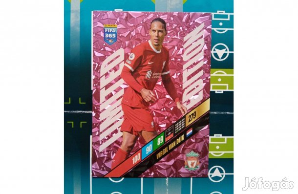 FIFA 365 Adrenalyn 2024 Virgil van Dijk XXL Limited kártya