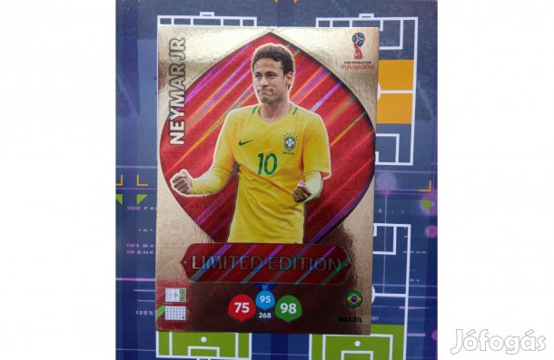 FIFA World Cup 2018 Adrenalyn Neymar Jr XXL Limited foci kártya