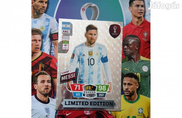 FIFA World Cup Qatar 2022 XXL Limited Messi focis kártya
