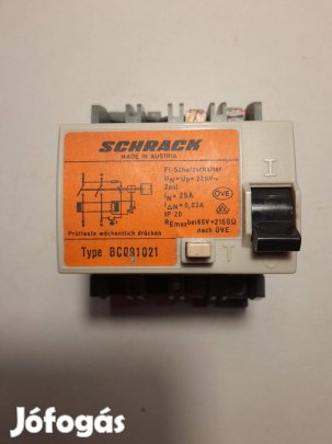 FI-érintésvédelmi relé 2 pólusú - Újszerű