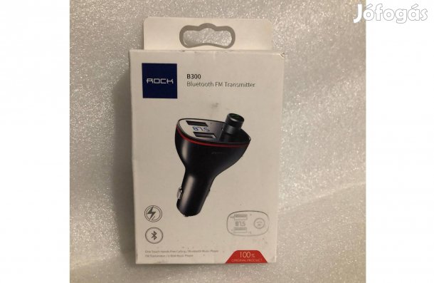 FM Transmitter Rock B300 - mp3 Bluetooth 2x usb Fekete