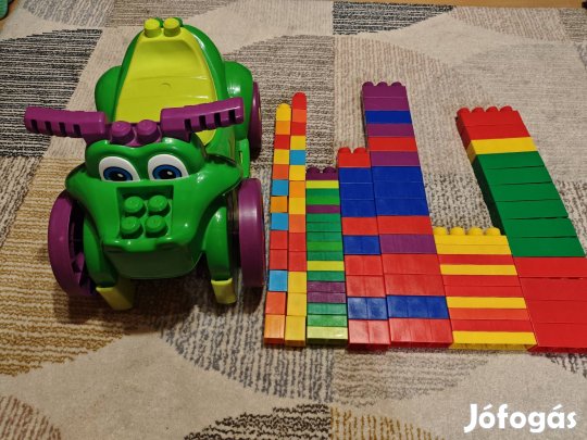 FP Mega Blocks kockafaló krokodil (baba taxi) + 96 db építő kocka