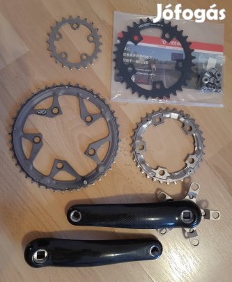 FSA karbon hajtómű szett.