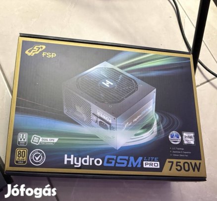 FSP Hydro GSM Lite Pro 750W 80 PLUS Gold 1 év Gari!