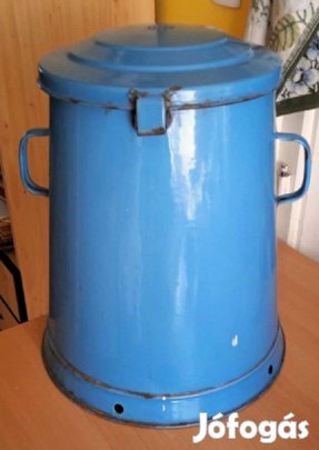 FS jelzésű 20 literes kék zománcozott véndő
