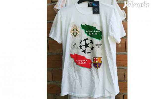 FTC Ferencvárosi TC - FC Barcelona Bajnokok Ligája póló - fehér