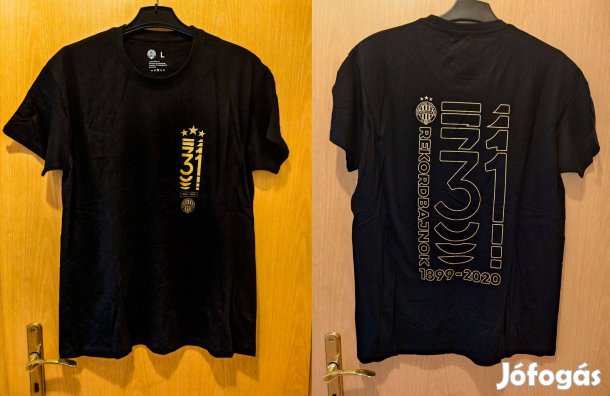 FTC Ferencvárosi TC fekete arany 31-es bajnoki póló (L)