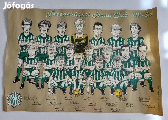 FTC torna Club 82-83 csapat karikatúra