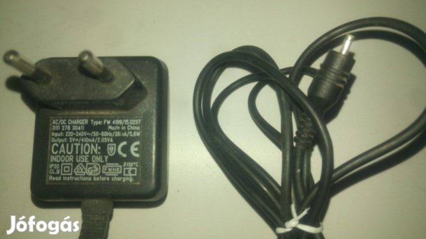 FW 4199 DC adapter 5V 410mA tesztelt