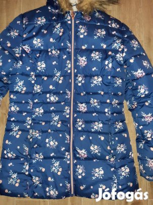 F&F 13-14 éves, 158-164-es lány télikabát, levehető kapucnival