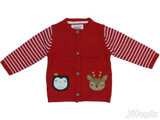 F&F/Fred&Flo Új (címkés) Lány Kardigán (Méret: 74)