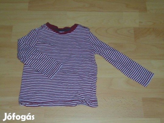 F&F csíkos hosszú ujjú póló felső 6-9 hó (méret 74)