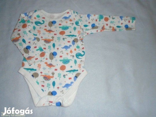 F&F dinó mintás hosszú ujjú body 6-9 hó (méret 74)