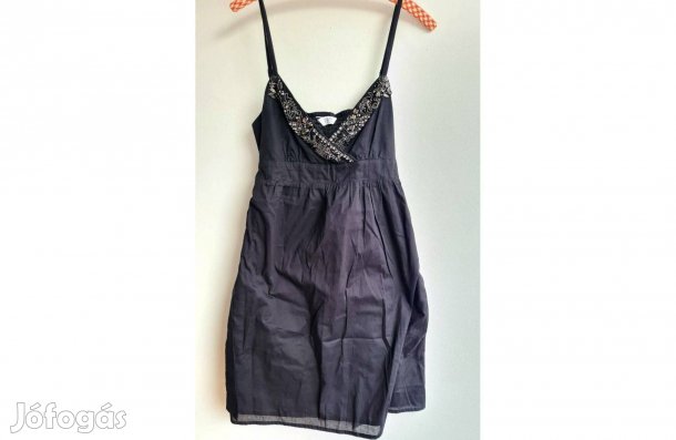 F&F fekete gyöngyös nyári ruha