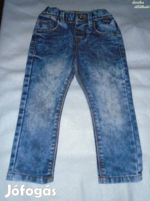 F&F kék nadrág farmernadrág 2-3 évesre (méret 98) dereka állítható