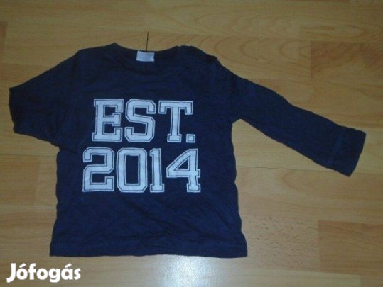 F&F kék színű hosszú ujjú felső 3-6 hó (méret 68)