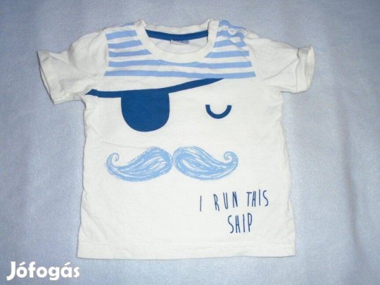F&F mintás póló 3-6 hó (méret 68)